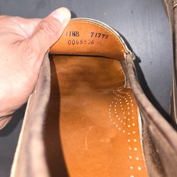 Allen Edmonds Men’s Boulder Venetian Moc Leather Shoes Brown - Picture 5 of 5